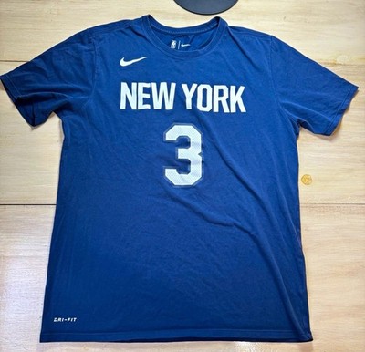 Nike New York Knicks Tim Hardaway Jr #3 Dri-FIT Blue T-Shirt Men s L