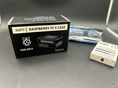 Geek pi metal case for raspberry PI5 with official PI5 active cooler NO4 m2n