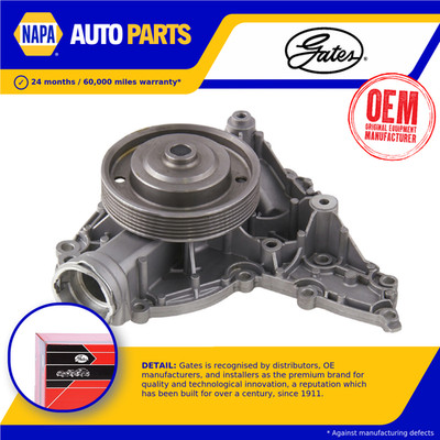 Water Pump fits MERCEDES E300 S212, W212 3.0 09 to 13 M272.952 Coolant Gates New