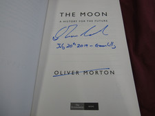 OLIVER MORTON SIGNED Moon : A History for the Future by The Economist HB