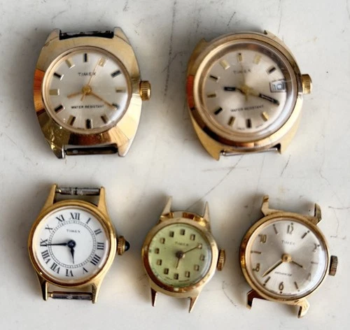 Vintage Timex Gold Plated Women’s Manual Watches 5x