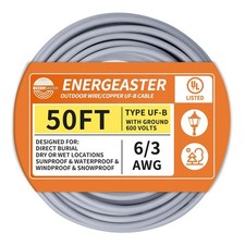 6/3 UF-B 50ft Stranded Underground Feeder Cable