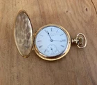 Vintage Elgin Gold Filled Pocket Watch Hunter's Case.  Antique Watches