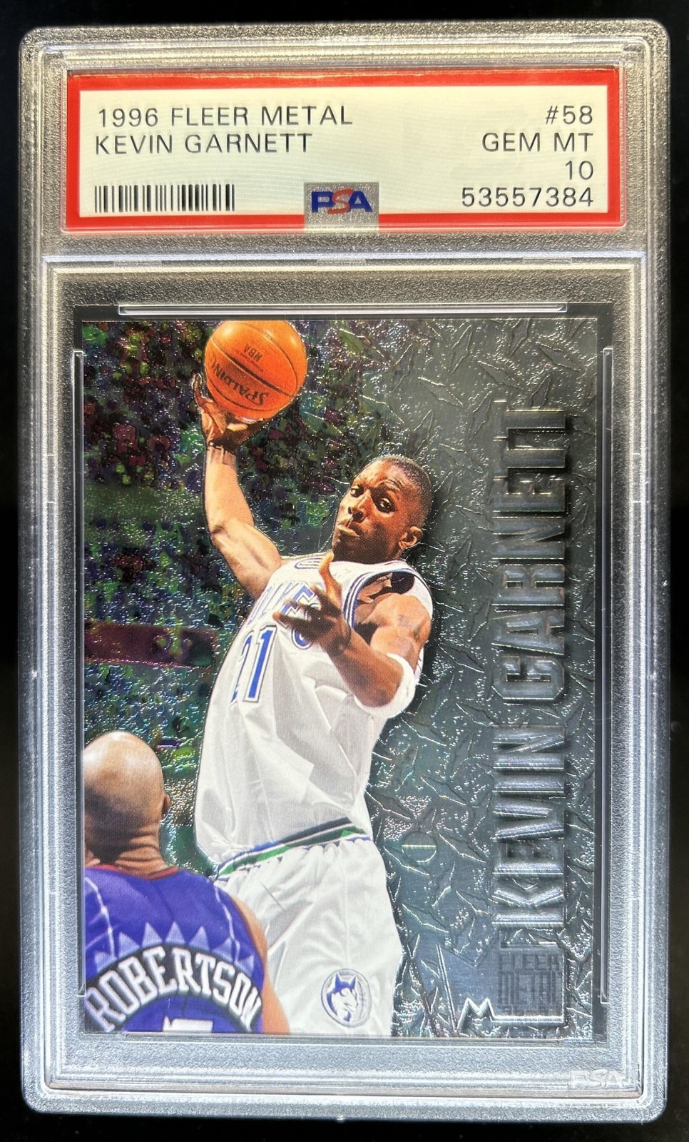1996 Skybox Metal Kevin Garnett #58 Timberwolves PSA 10 GEM MINT