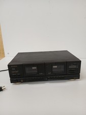 Vtg OPTIMUS SCT-49 Dual CASSETTE DECK Sendust Heads / High Speed Dubbing Tested