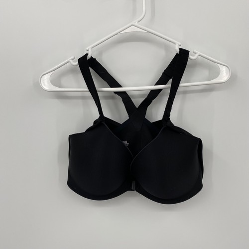 Victoria Sport Women's Sports Bra Athletic Sports Solid Black Size 34DD