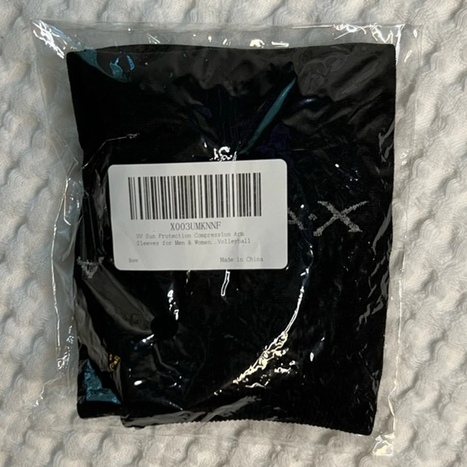 Compression Sleeve Black UV Sun Protection Arm Sleeves Men Women Athletic S - Image 3 of 4