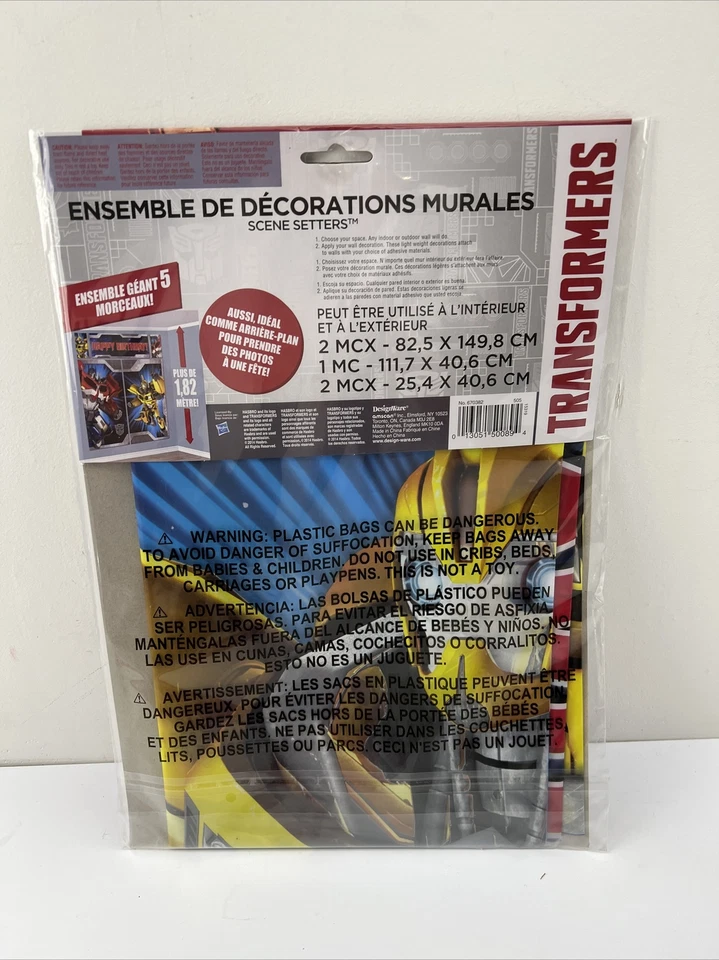 Kit de fiesta de cumpleaños Transformers para (8) niños (5) diferentes artículos Foto 3 de 4