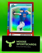2024 Panini Donruss Baseball Jaxon Wiggins Rated Prospects Red /275 (RC)