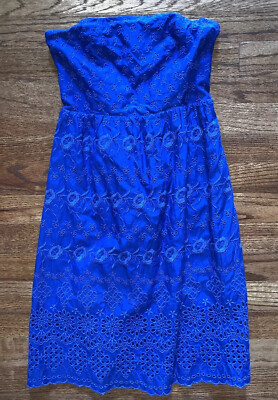 old navy blue strapless dress Old Navy Size 0 Blue Strapless Dress