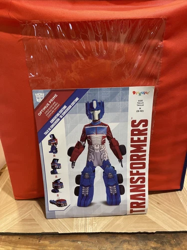Transformers Disguise Optimus Prime Converting Child Costume Size M (8-10) EUC