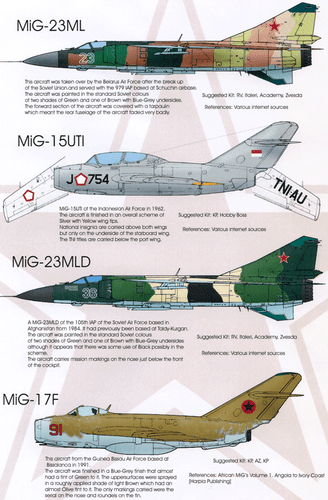 Calcomanías Exotic MiG's escala 1/48 - Imagen 2 de 3