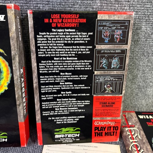 Wizardry V Heart of the Maelstrom IBM PC MS-DOS 5.25 Complete w/ Manual CIB VGC - Picture 3 of 12