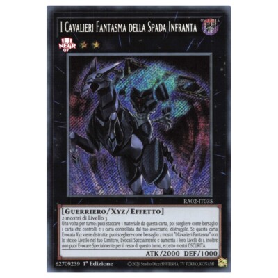 Yu Gi Oh Secret Rare ra02-it035 les Chevaliers Fantôme La Spada Cassé