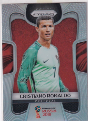 Cristiano Ronaldo 2018 W杯 Silver Prizm Panini Prizm World Cup 2018 No. 154 Cristiano Ronaldo Silver Prizm