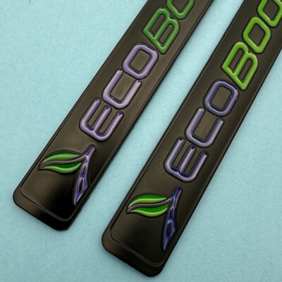2X 3D ECO-BOOST Emblem Nameplate For ECO-BEAST Badge Black Green Purple 11-2018
