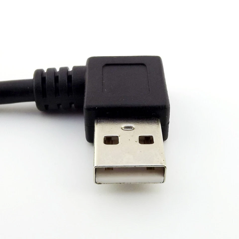 1x USB 2.0 Type A Female Jack to A Male Plug Right Angle Extension Adapter Cable - Image 3 of 4