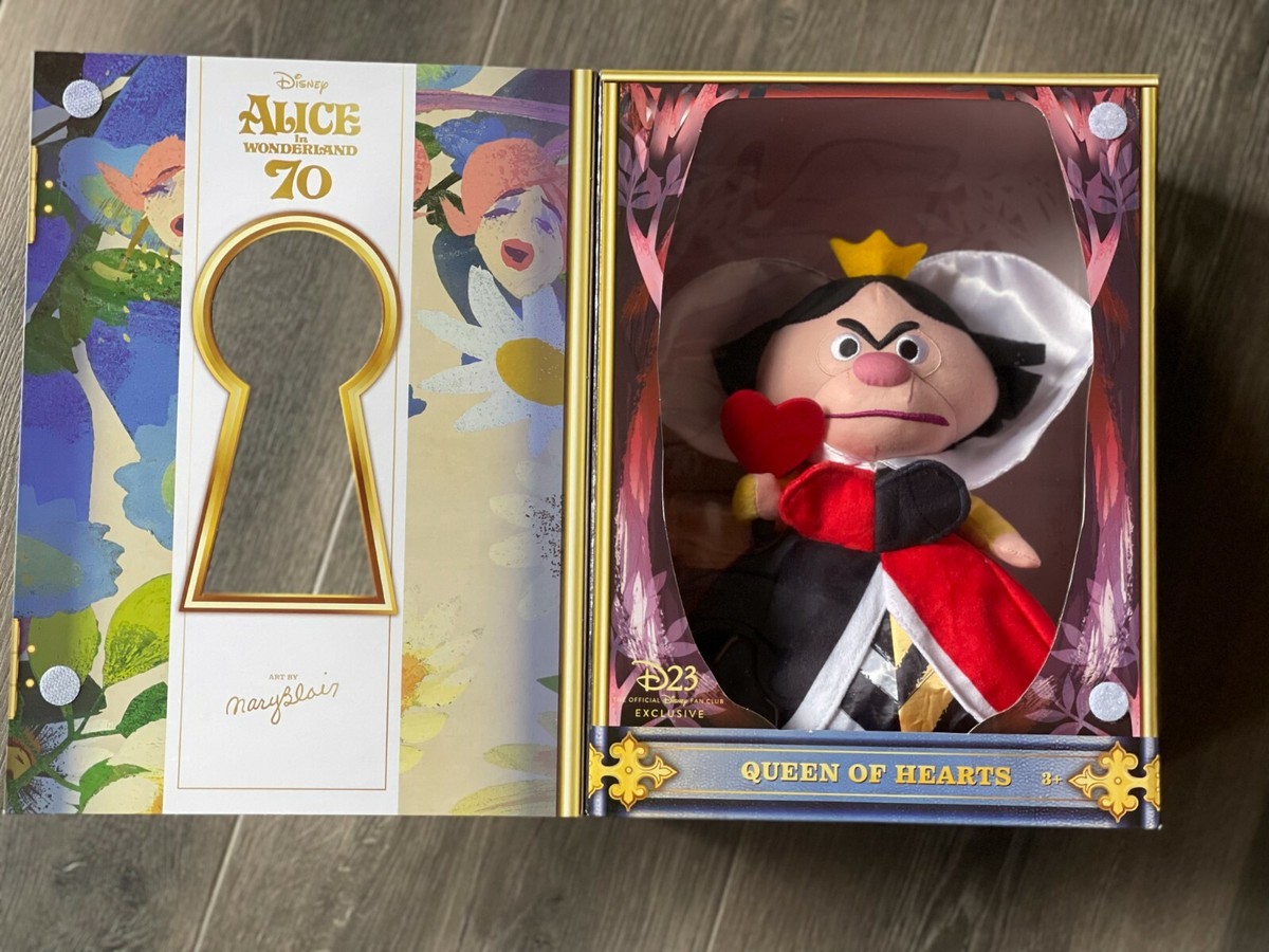 D23 Exclusive Queen Of Hearts Plush Toy Alice In Wonderland By