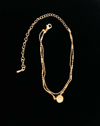Brazalete en capas enchapado en oro 14K de dos capas regalo para mujeres cumpleaños - Imagen 7 de 7