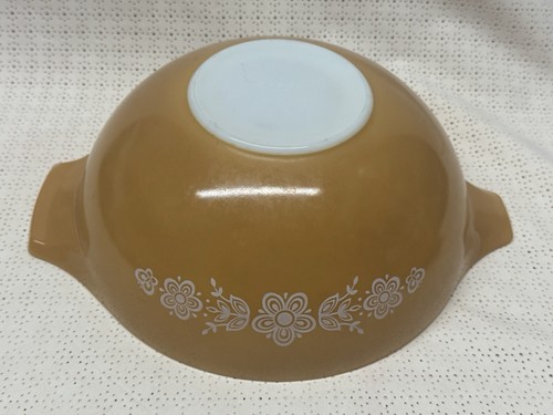 Set ciotole vintage Pyrex Cenerentola farfalla oro #441, #442, #443, #444 - Foto 4 di 24