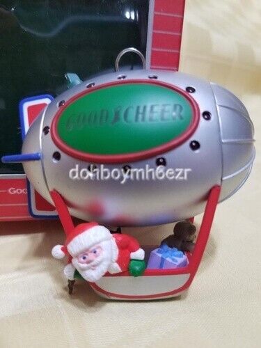 Hallmark 1987 Good Cheer Blimp Santa Claus Magic Light Christmas Ornament - Picture 1 of 1