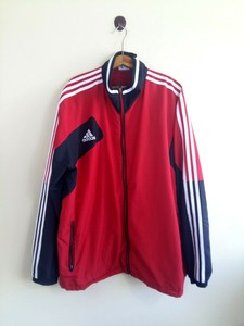 mens red adidas jacket