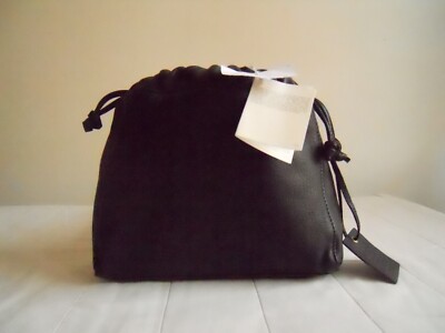 New Black Real Leather Bag Pochette Max Mara Weekend  Nuova Pelle Nero