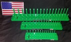 Hansen 6 Pc Socket Organizers Tool Rack Holders 1/4" 3/8" 1/2" O/B or G/B - USA