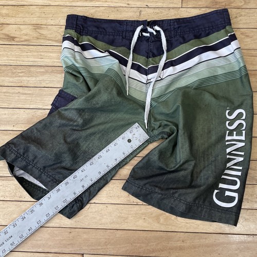 GUINNESS Beer Board Shorts Men M 34 Green Swim Trunks Graphic St. Patrick's Day - Picture 22 of 24
