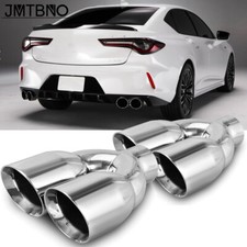 For Acura TLX Dual Exhaust Tip 2.5" Inlet 3.5" Outlet 9.5" Long Stainless Steel