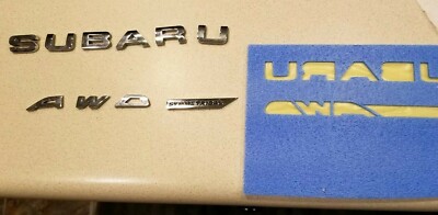 93079FJ060 Subaru Impreza Chrome letters Lift Gate Emblem 93079FJ020 | eBay