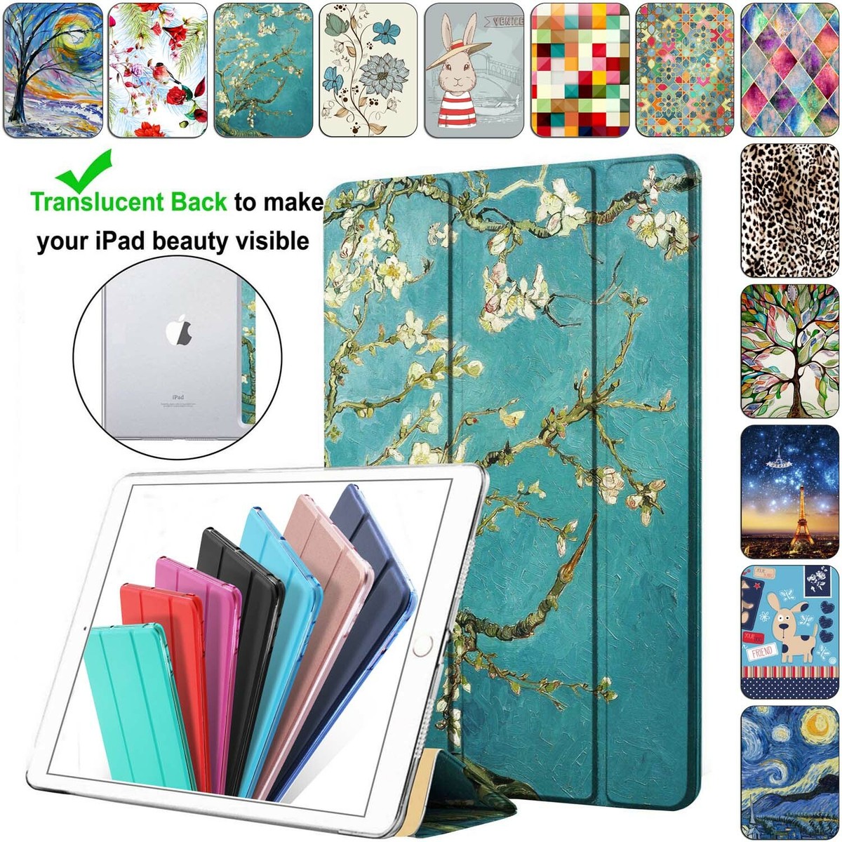 Custodia Protettiva Con Stand Per IPad &ndash; Pelle Sintetica &ndash; Compatibile 7.9&Prime; A 12.9&Prime; (Blosm)