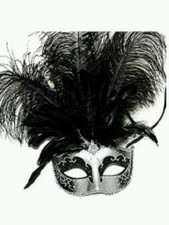 Venetian Masquerade Feather Mask