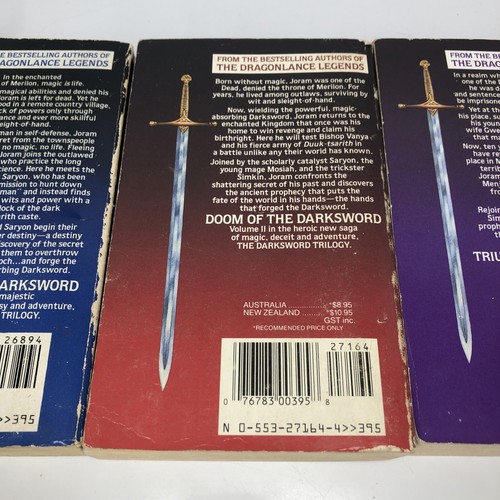 The Darksword Trilogy Set by Margaret Weis and Tracy Hickman Bantam Books - Picture 7 of 9
