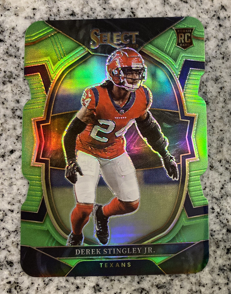 Derek Stingley Jr 2022 Select DIE-CUT RC #48 Texans Concourse Green /299 Rookie