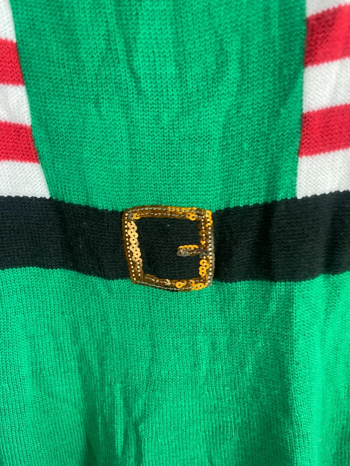 Vestido Suéter Derek Corazón Navidad Para Mujer Grande Multi Acrílico Correas para el Hombro Foto 4 de 4