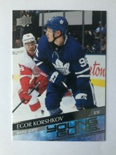 2020-21 Upper Deck Young Guns Egor Korshkov #219 RC Toronto Maple Leafs