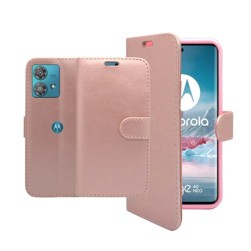 For Motorola edge 40 Neo Case Wallet Flip PU Leather Stand Card Slot Pouch Cover - 第 46/48 張圖片