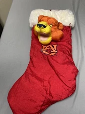 Vintage Stuffins Auburn University Christmas Stocking Aubie Tiger War Eagle HTF