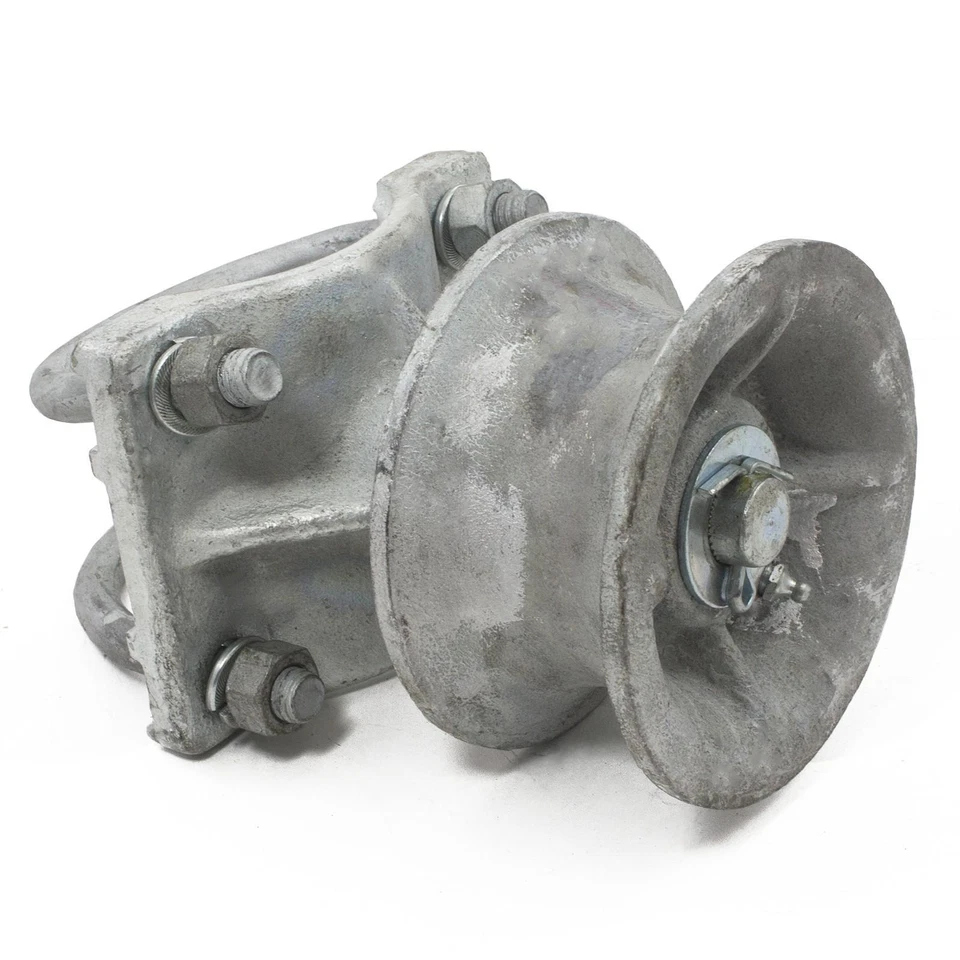 (4 件装)4 英寸圆柱 x 2 1/2 英寸圆门框架钢悬臂滚轮 — 第 3/4 张图片