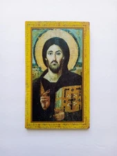 Christ Pantocrator Of Sinai Orthodox Byzantine Handmade Wooden Icon