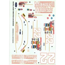 Monogram 22 Maxwell House Ford Thunderbird Nascar Decals 1991 Monogram 22 Maxwell House Ford Thunderbird Nascar Decals 1991