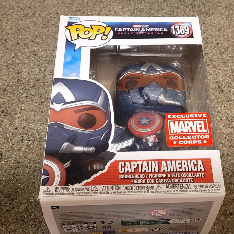 Funko POP!  Brave New World: Captain America - Marvel Collector Corps Excl 1369