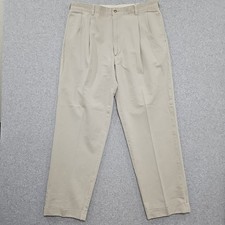Vintage Polo Ralph Lauren Pants Hammond Fit Chino Khaki Size 38x32 Cuff Hem
