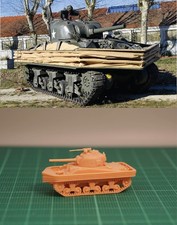 1/144 WWII USA M4A2 Sherman DD Tank fine detail Resin kit USA681