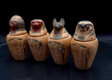 Rare Ancient Egyptian Canopic Jar Pharaonic Antiques BC Sons of Horus BC