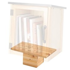 Outdoor Little Library Mount 14x8x5.91 Inch Stable Wood Storage Box Wood Color