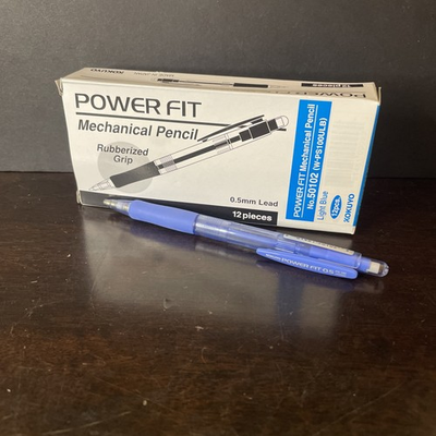 #ad #ad Box Of 12 KOKUYO 0.5 Power Fit No. 50101 Mechanical Pencils Blue NEW IN BOX $10.00