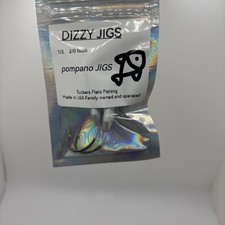 Dizzy Jigs 1/2oz Lead Jigs with 2/0 Hook in White
