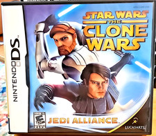 Star Wars The Clone Wars Jedi Alliance Nintendo DS - Artwork And Cartridge